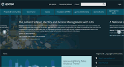 Desktop Screenshot of apereo.org